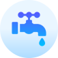 Logo d'un robinet représentant la plomberie de amt energie plus